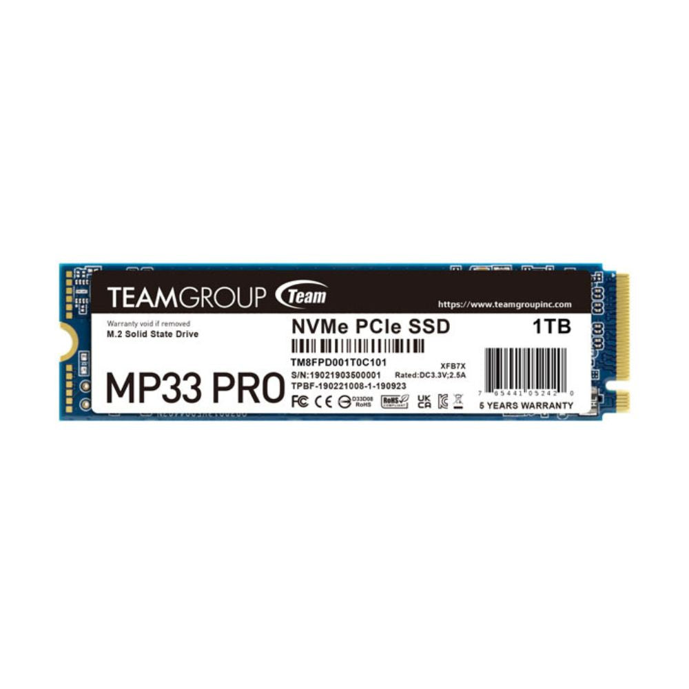 Team MP33 NVME M.2 2280 1TB Team MP33 NVME M.2 2280 1TB